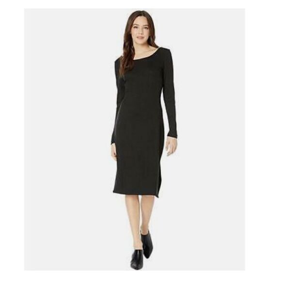 BLACK Midi Body Con Dress - Picture 2 of 12